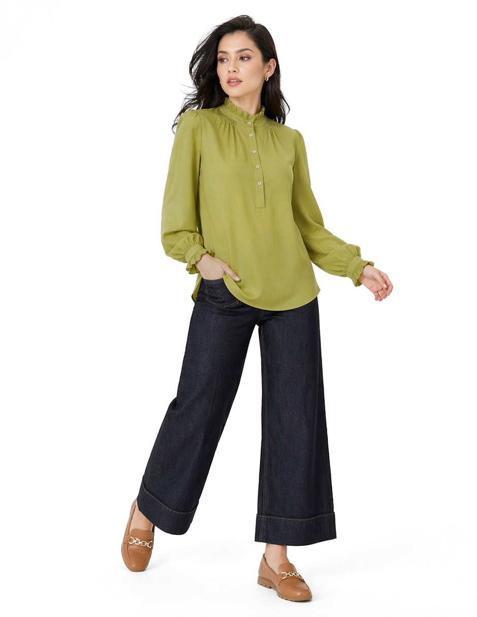 Blusa manga larga para mujer 2
