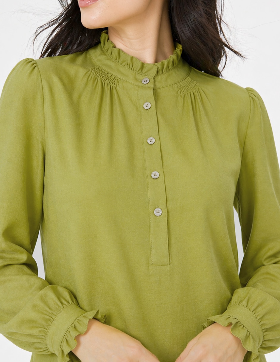 Blusa manga larga para mujer 4
