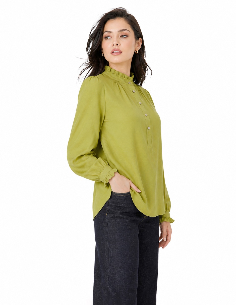 Blusa manga larga para mujer 5