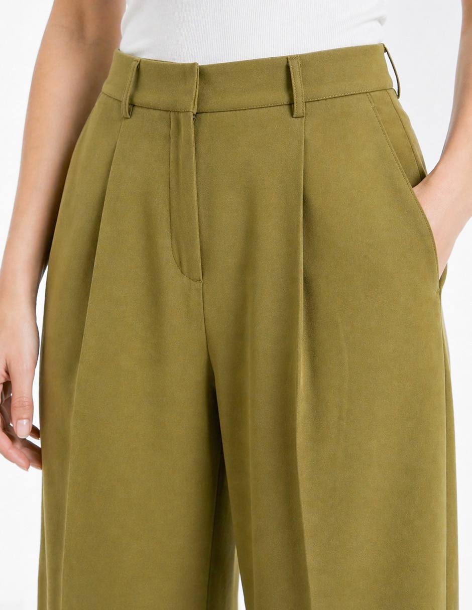 Pantalón de vestir recto para mujer 4