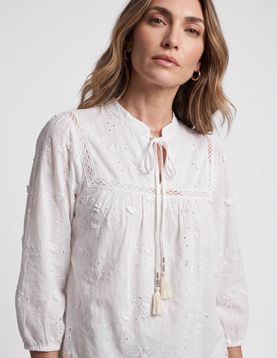 Blusa Foley's manga 3/4 para mujer