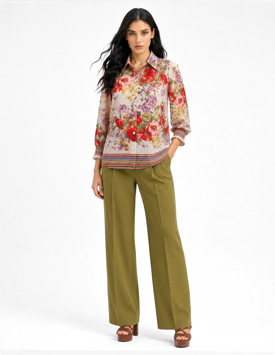 Blusa Foley'S Gea manga 3/4 para mujer