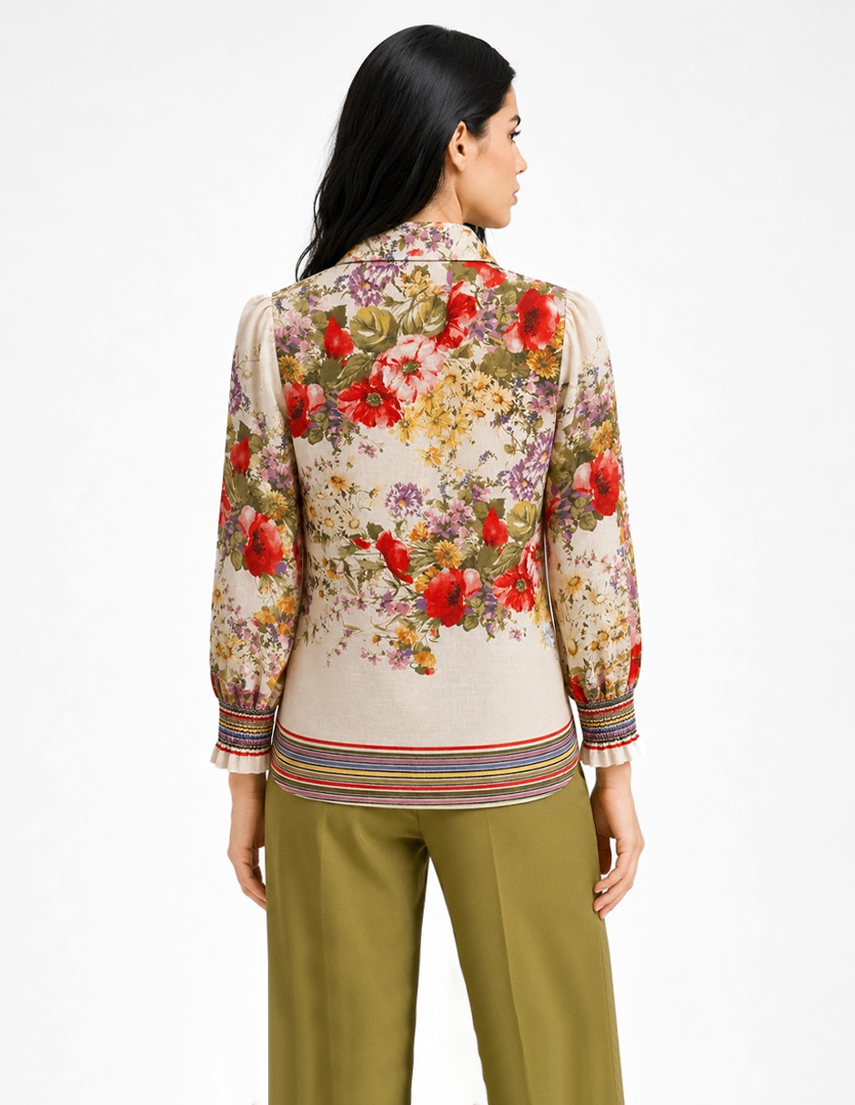Blusa Foley'S Gea manga 3/4 para mujer