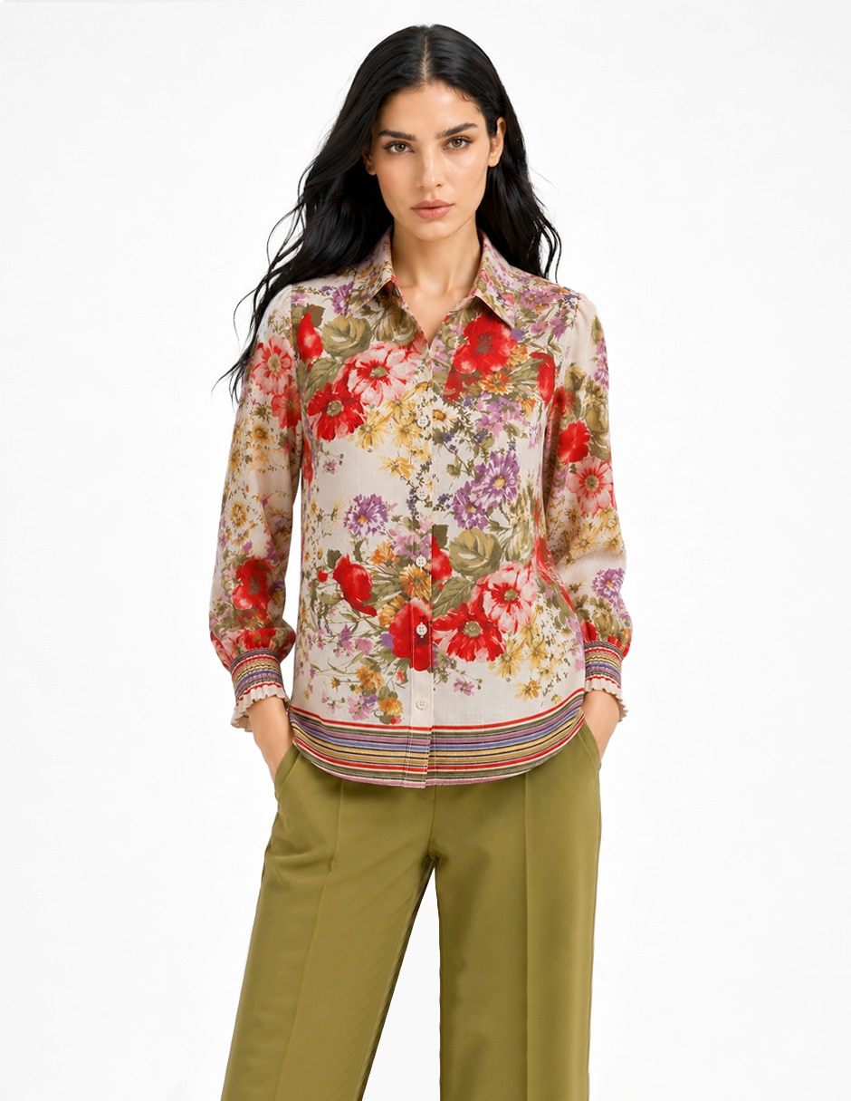 Blusa Foley'S Gea manga 3/4 para mujer