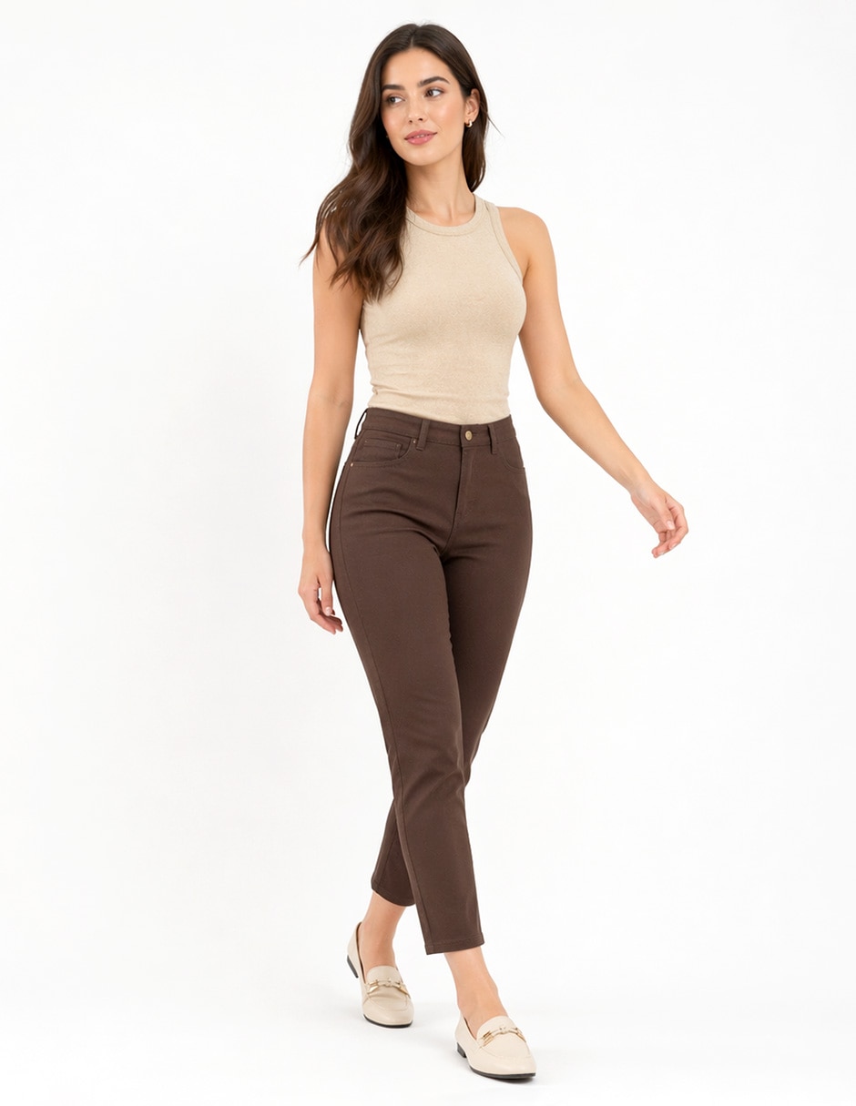 Jeans Bota corte cintura para mujer 2