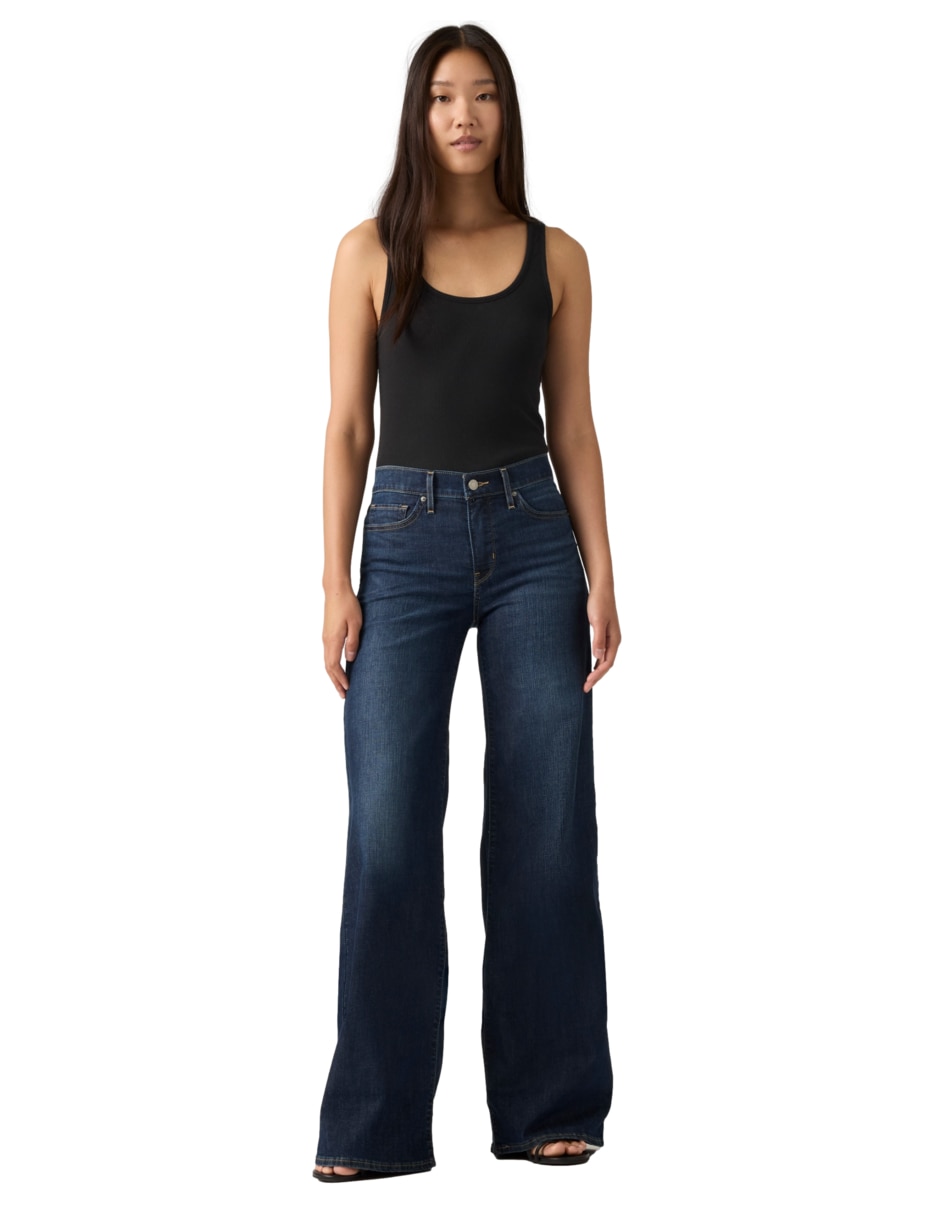 Jeans wide leg 318 para mujer