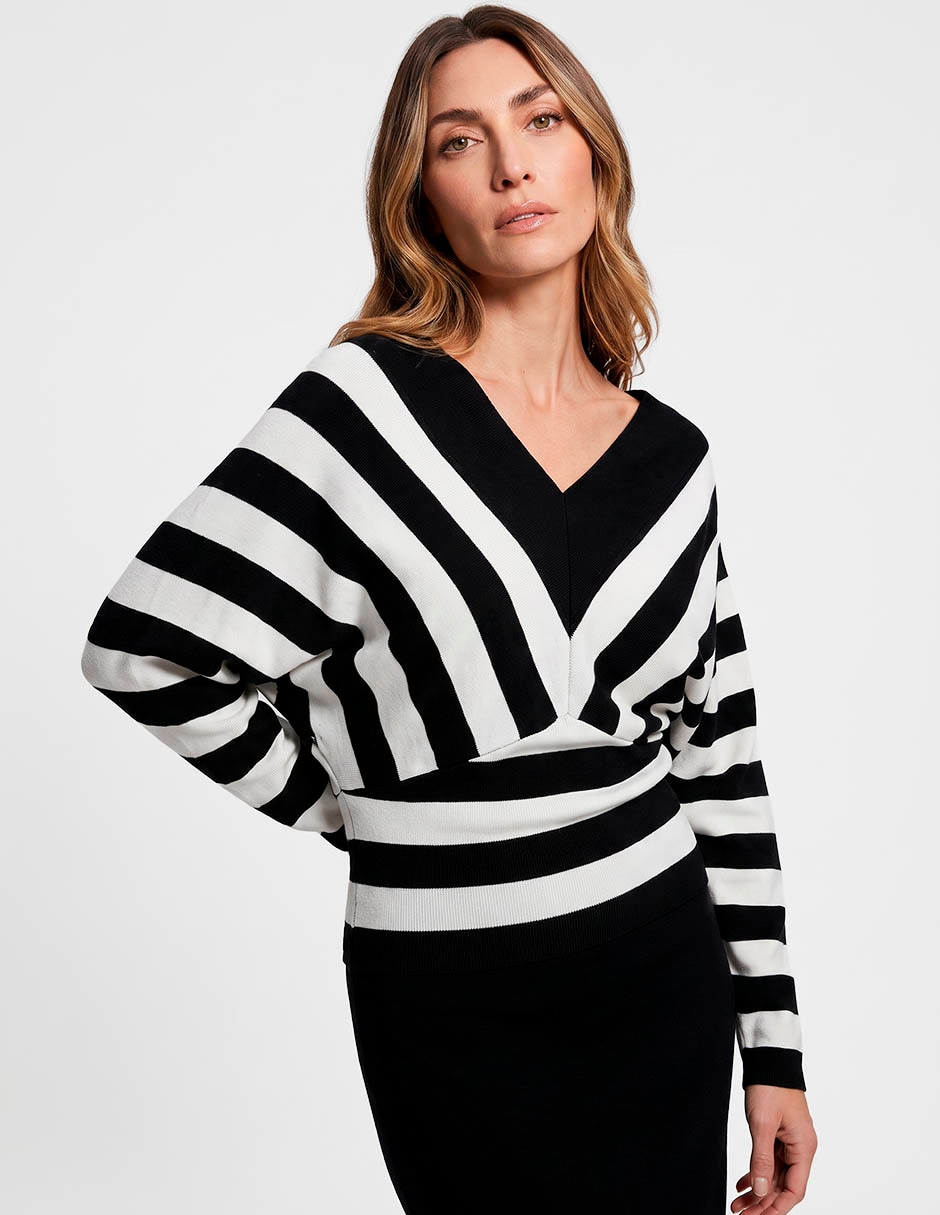 Suéter cuello v para mujer 1