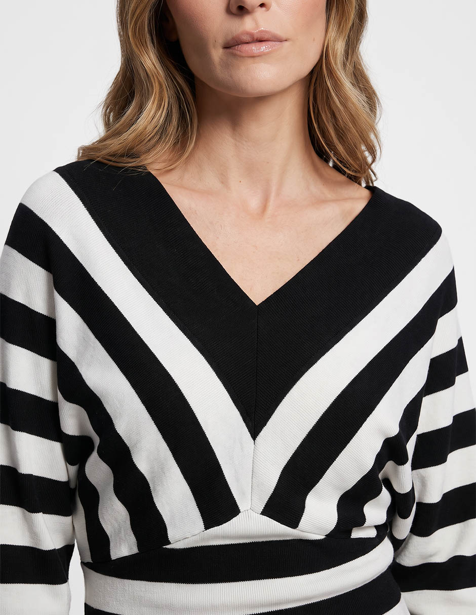 Suéter cuello v para mujer