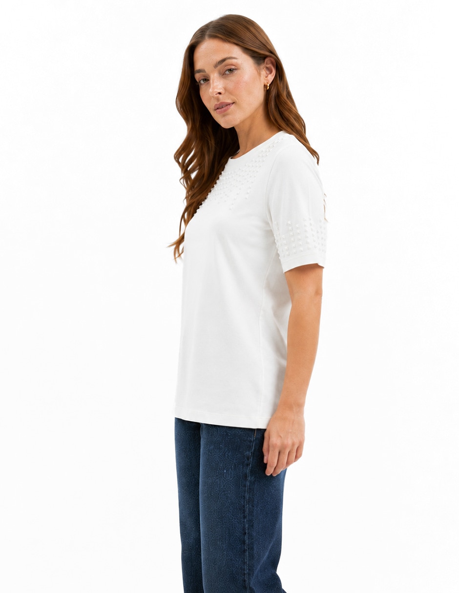 Blusa manga corta para mujer 5