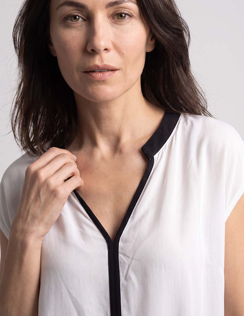 Blusa manga corta para mujer 3
