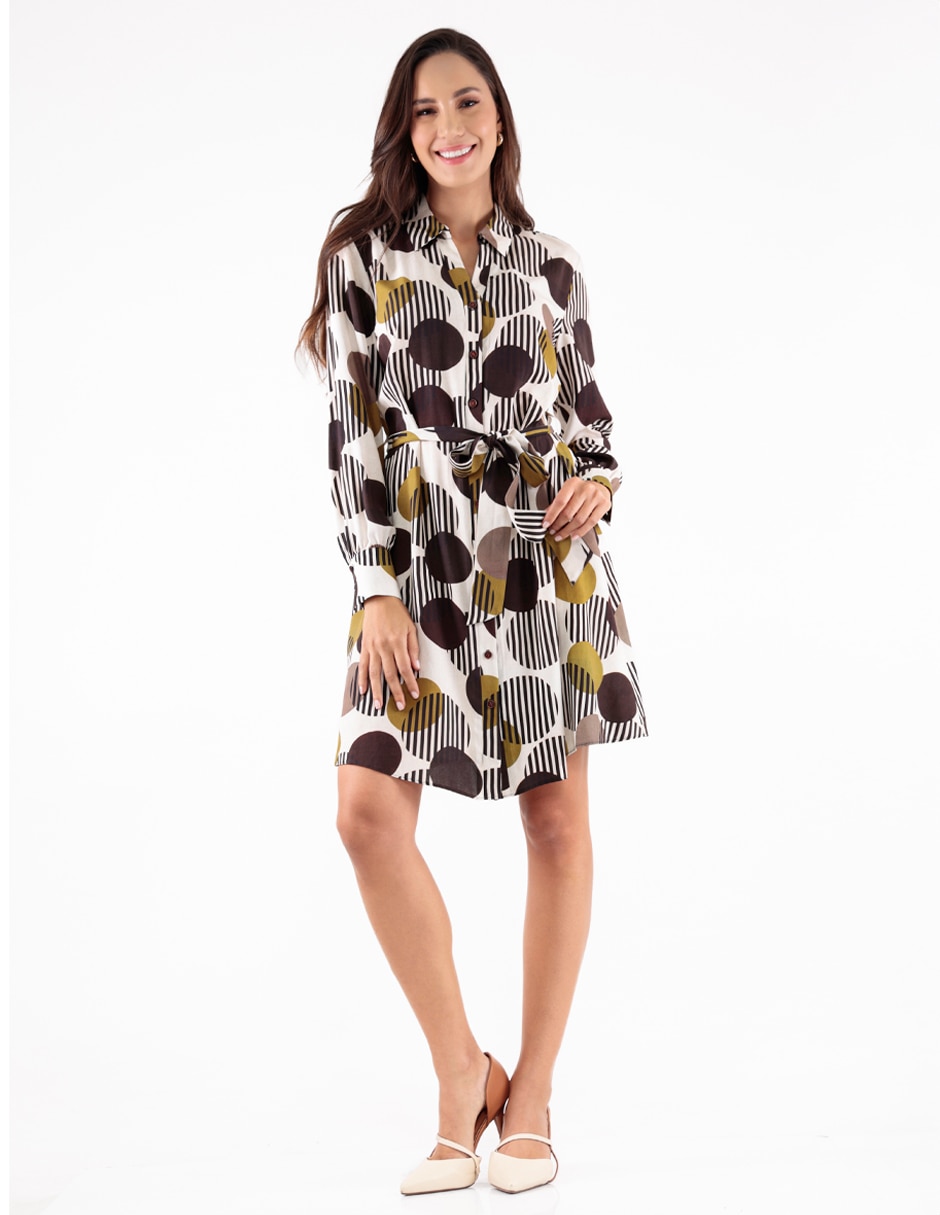 Vestido a la rodilla casual para mujer 4