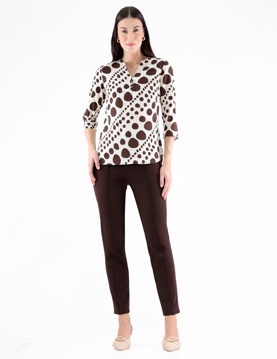 Blusa trinity coleccion manga corta para mujer