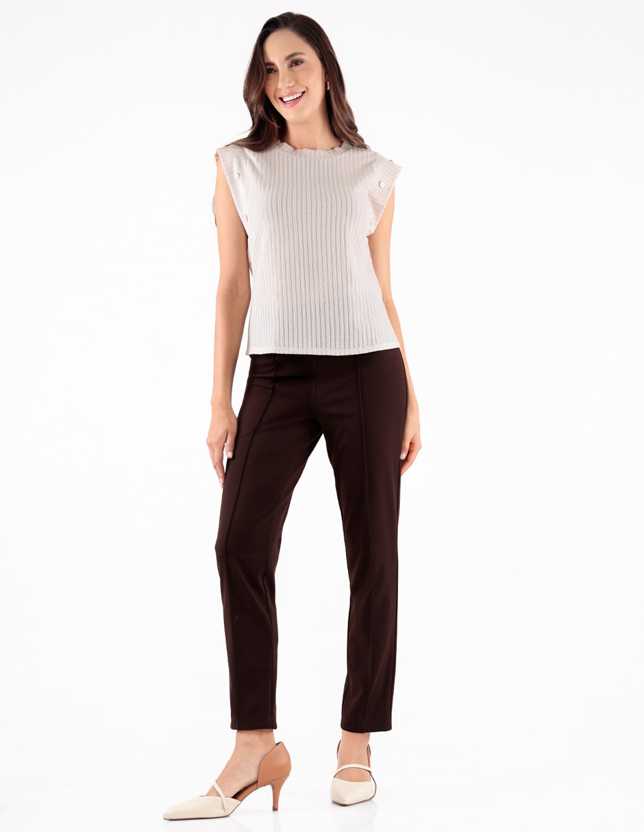 Blusa manga corta para mujer 4