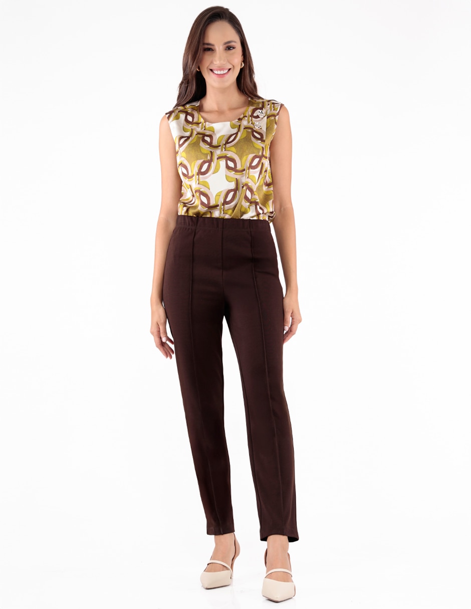 Pantalón regular para mujer 4