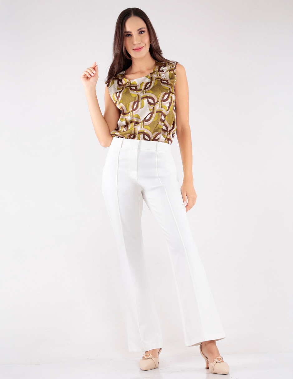Pantalón regular para mujer 4