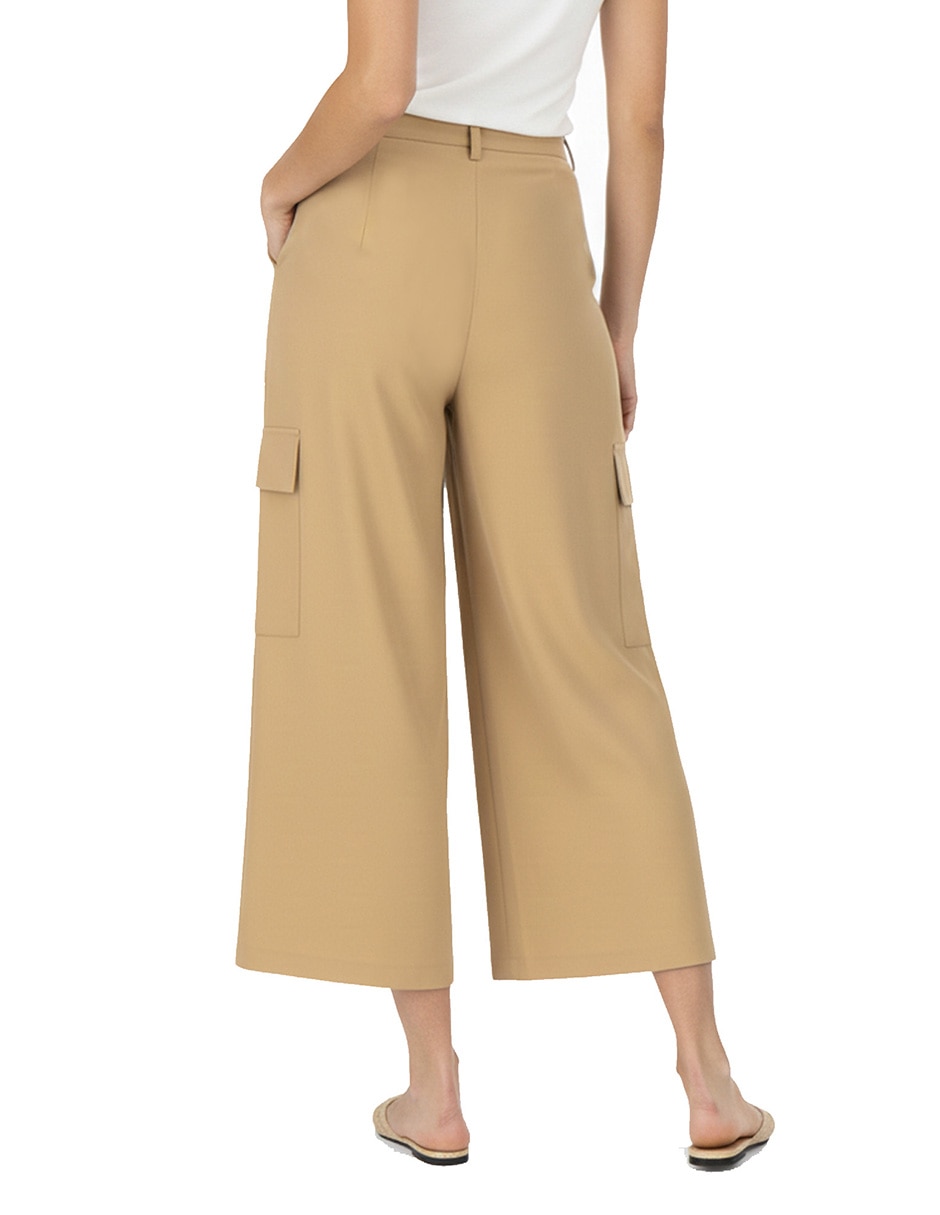 Pantalón coulotte amplio para mujer 2