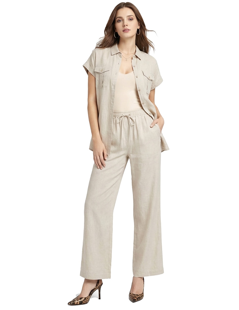 Pantalón relaxed amplio para mujer 4
