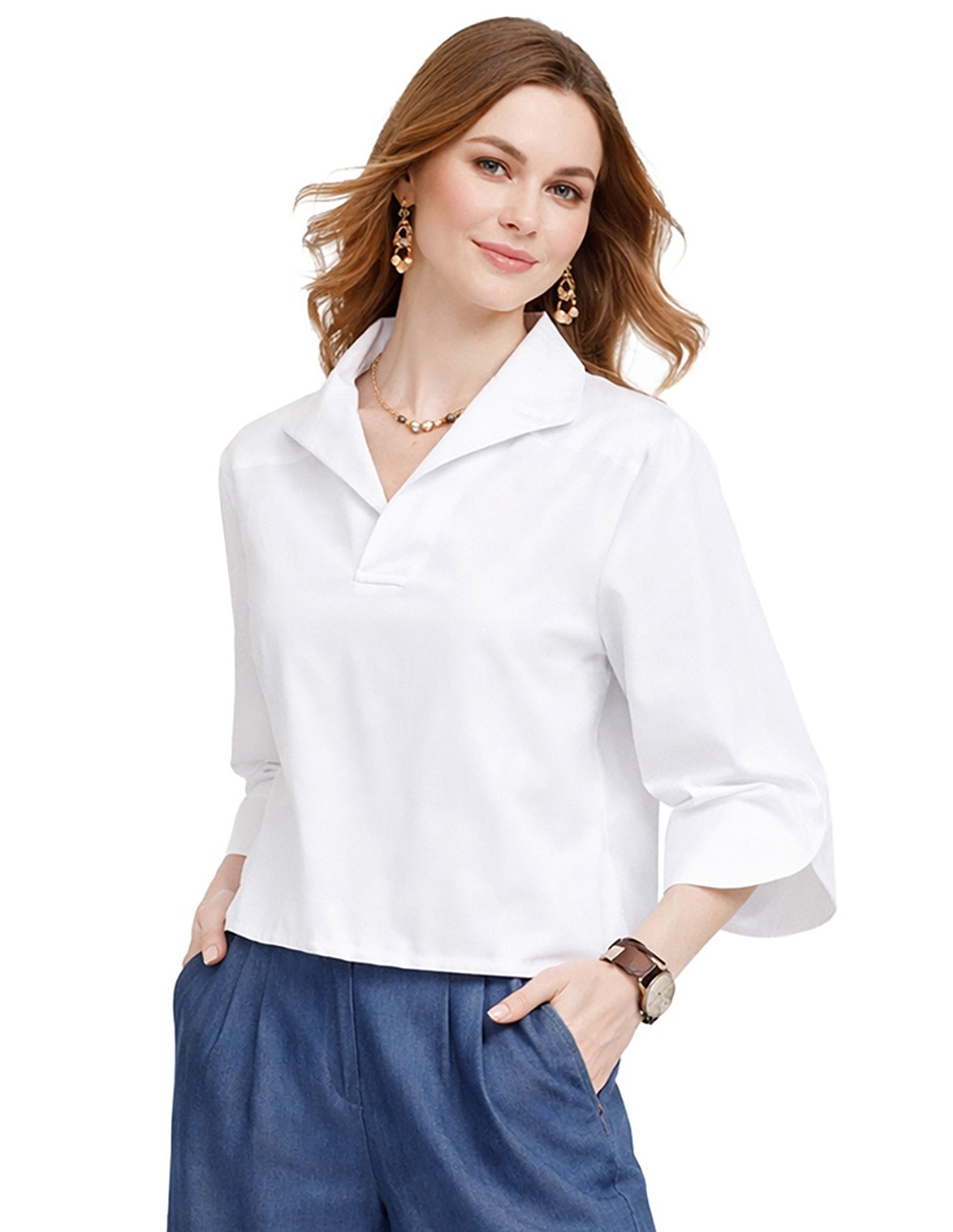 Blusa manga 3/4 para mujer 4