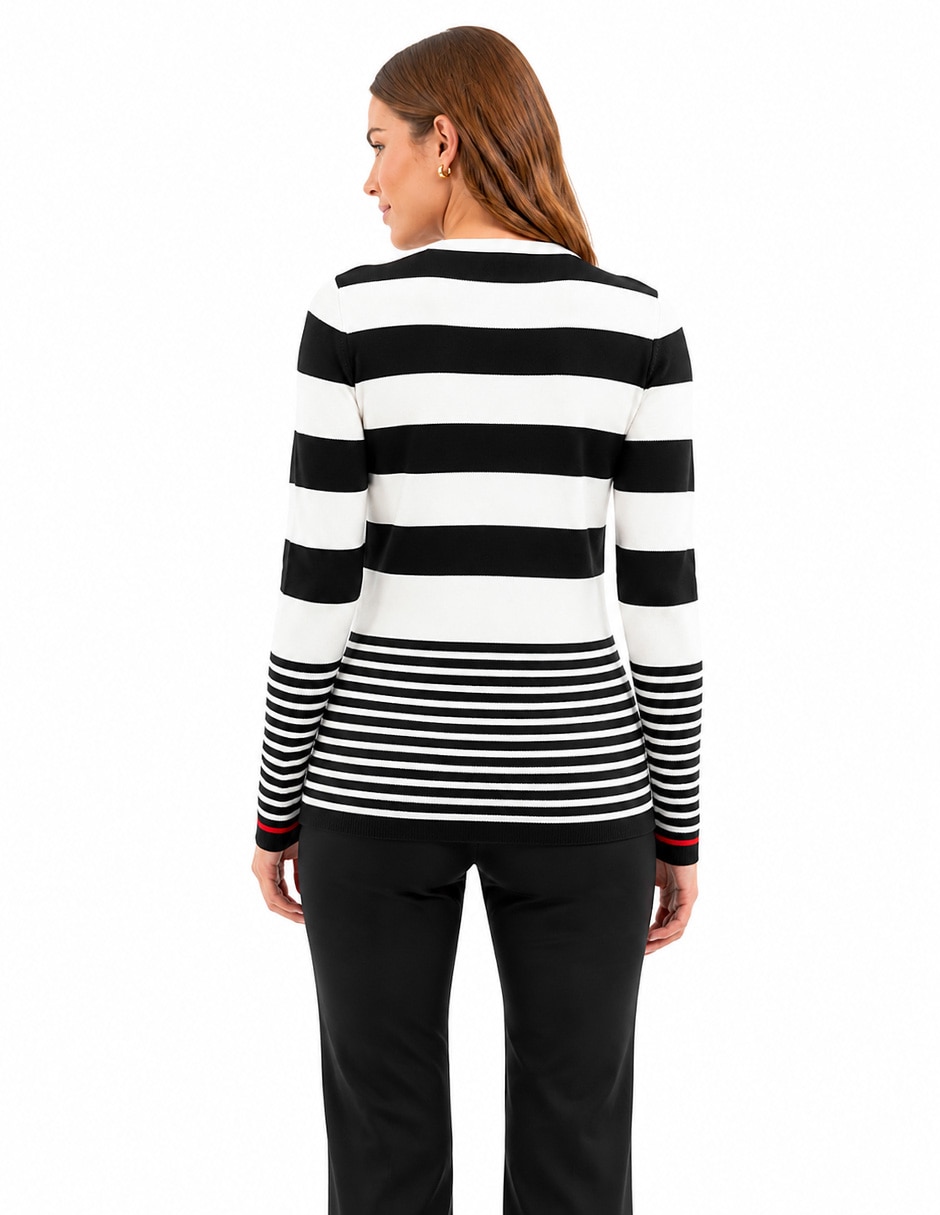 Suéter cuello redondo para mujer 3
