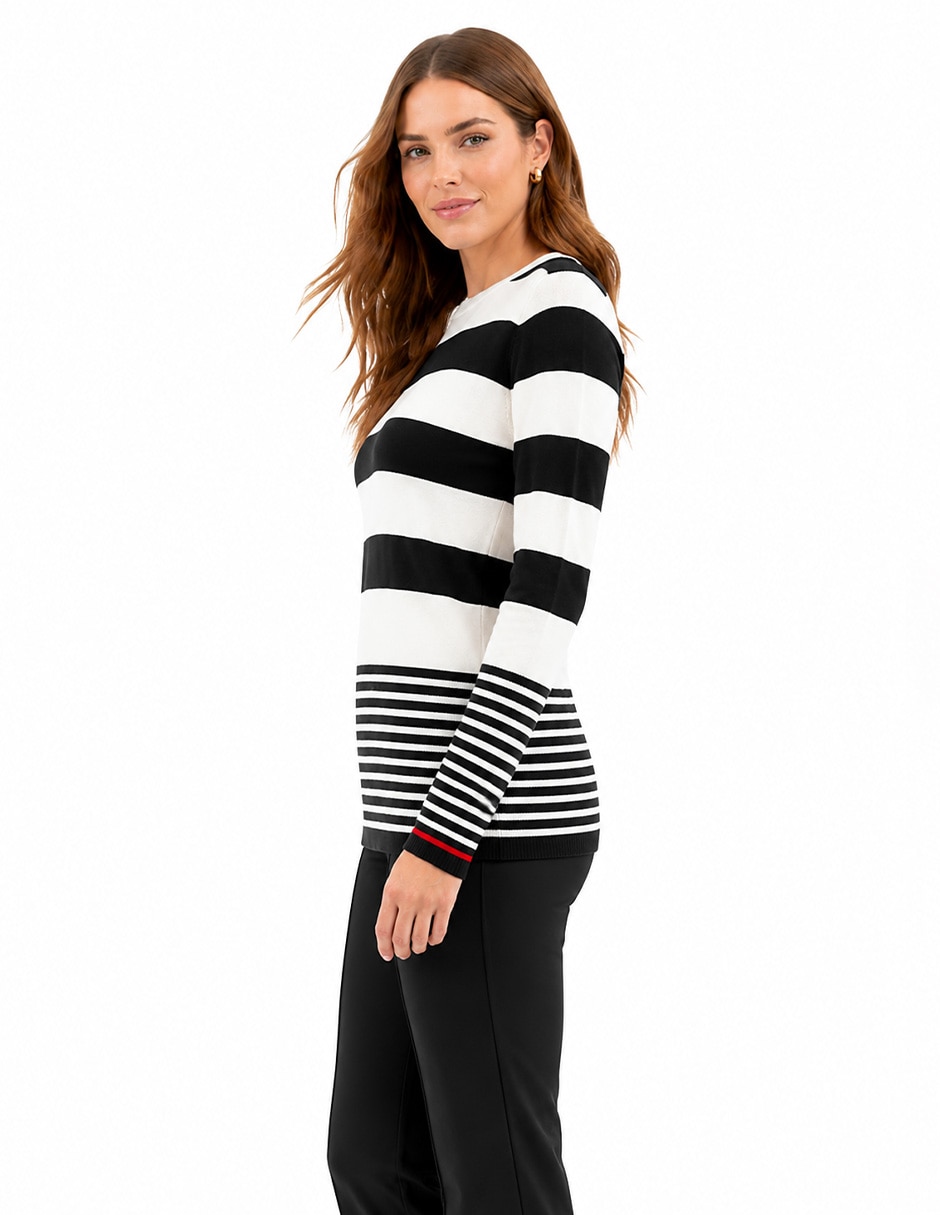 Suéter cuello redondo para mujer 5