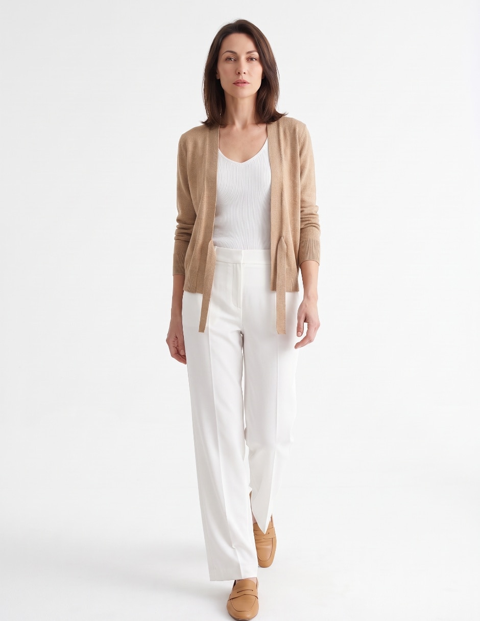 Suéter cuello V para mujer 3