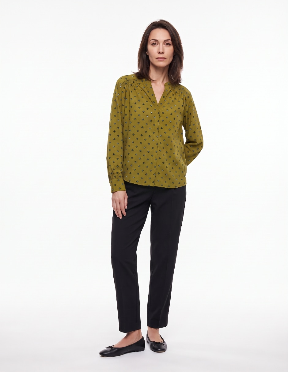 Blusa manga larga para mujer 3