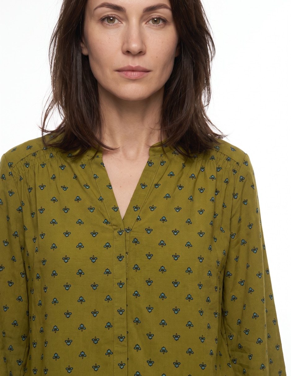 Blusa manga larga para mujer 4