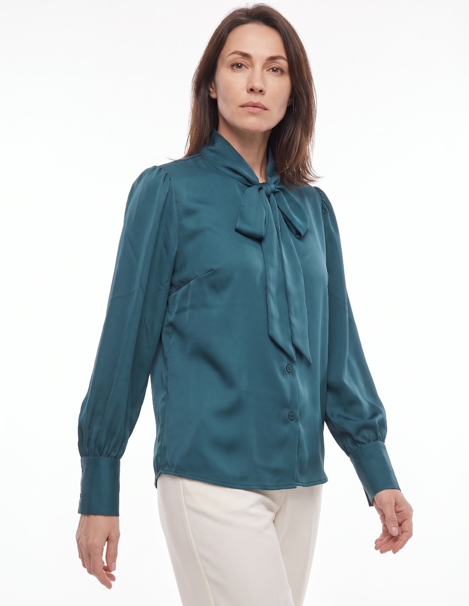 Blusa manga larga para mujer