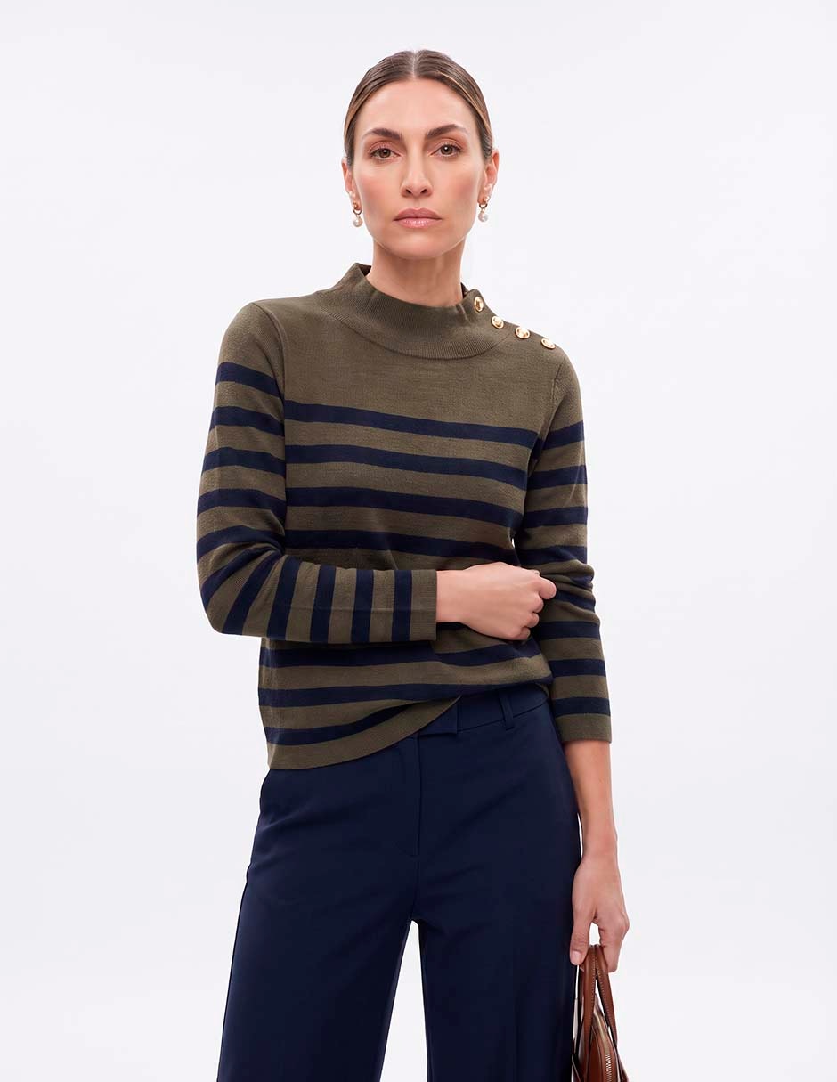 Suéter cuello alto para mujer 3