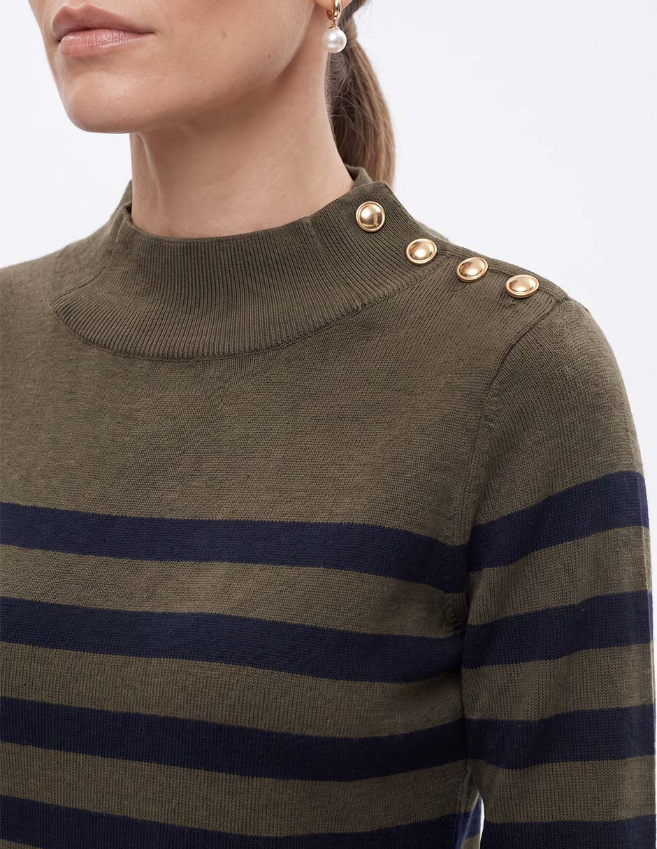 Suéter cuello alto para mujer 2