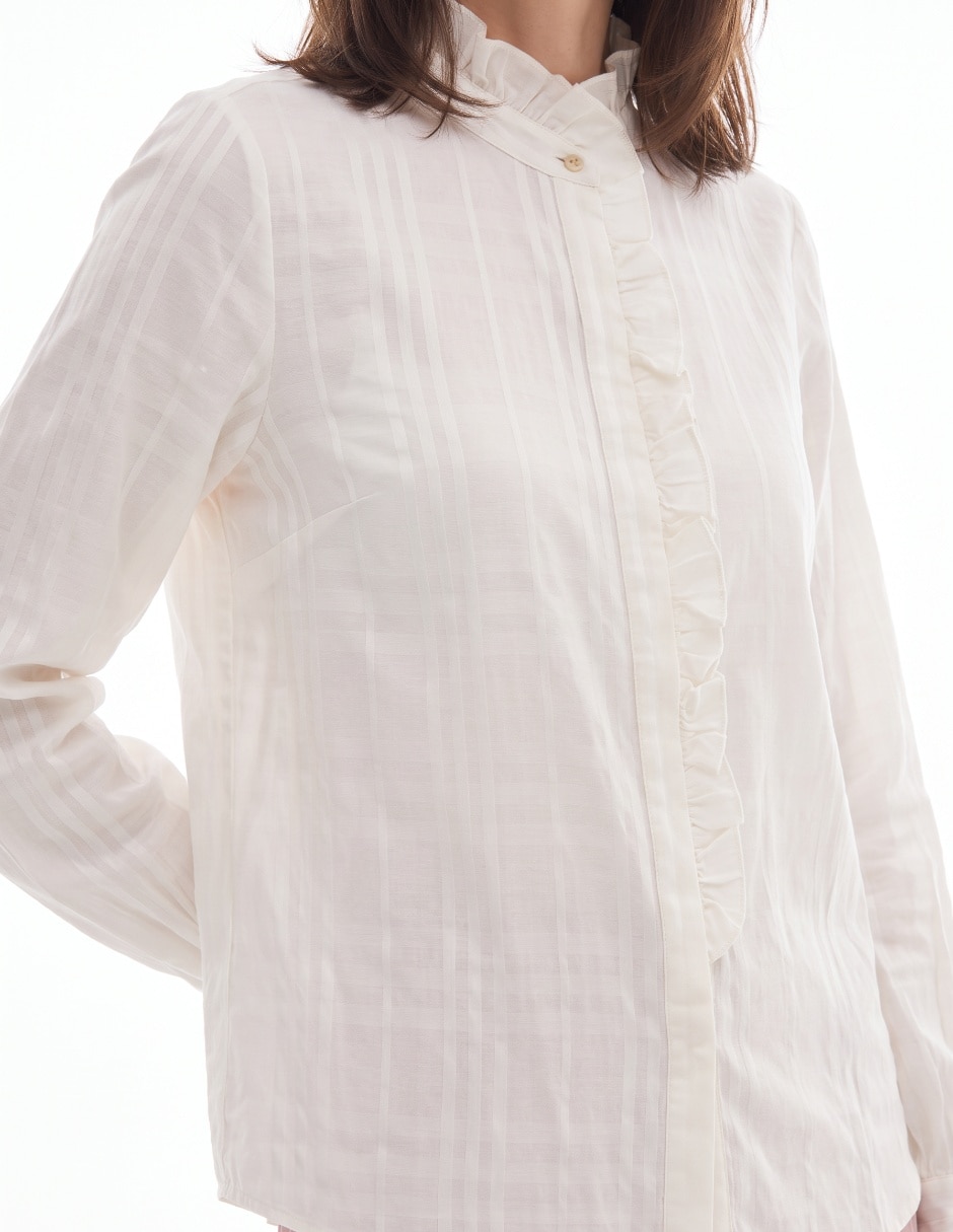 Blusa manga larga para mujer 4
