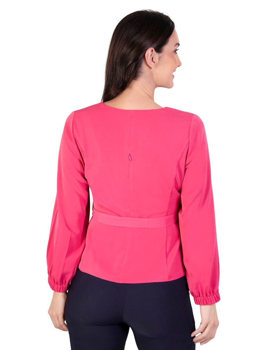Blusa manga larga para mujer 4