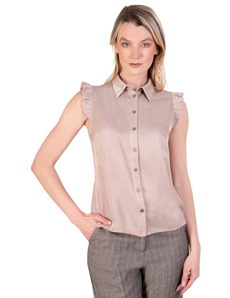 Blusa sin familia manga corta para mujer