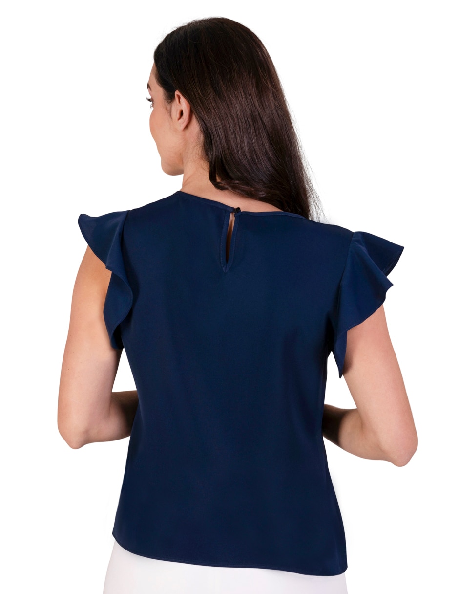 Blusa manga corta para mujer 4