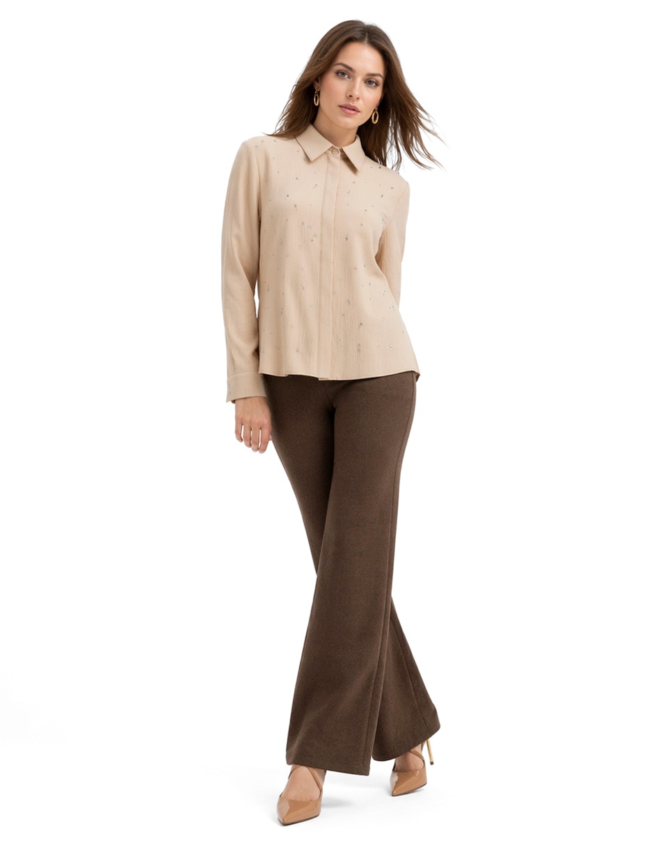 Blusa camisera Cristiane manga larga para mujer 2