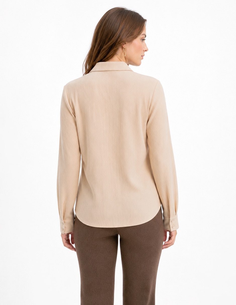 Blusa camisera Cristiane manga larga para mujer 3