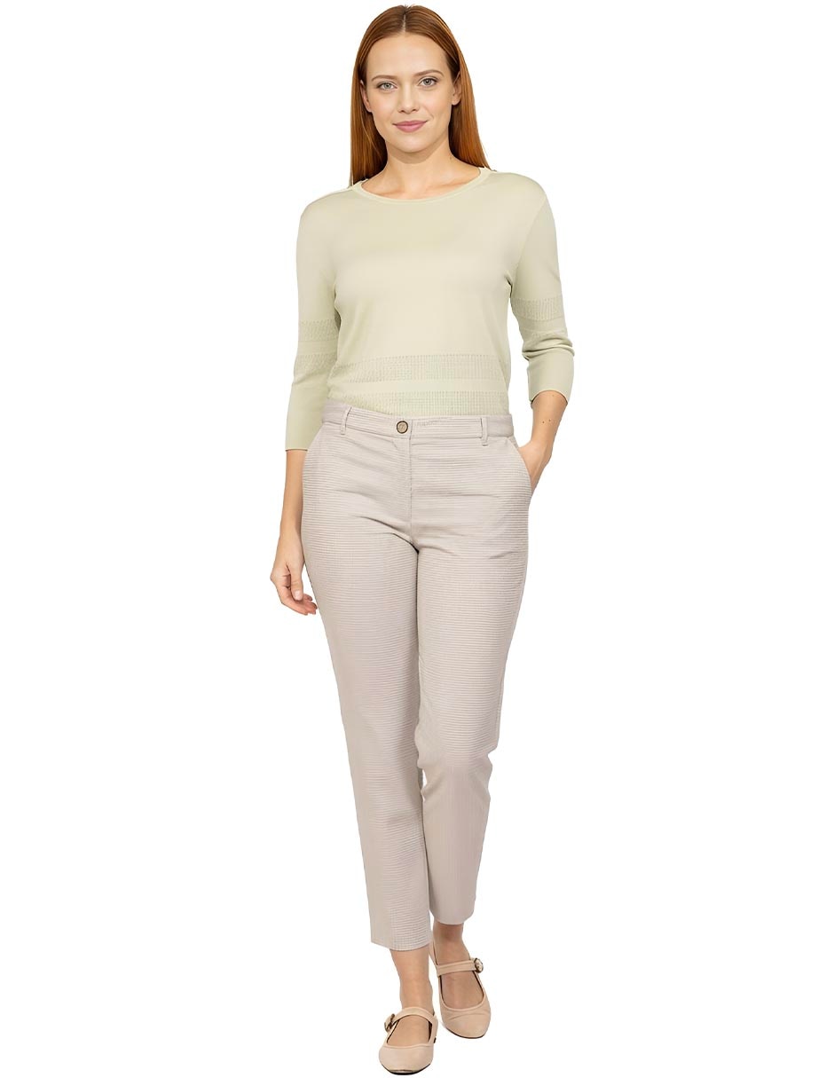 Pantalón regular regular para mujer 3