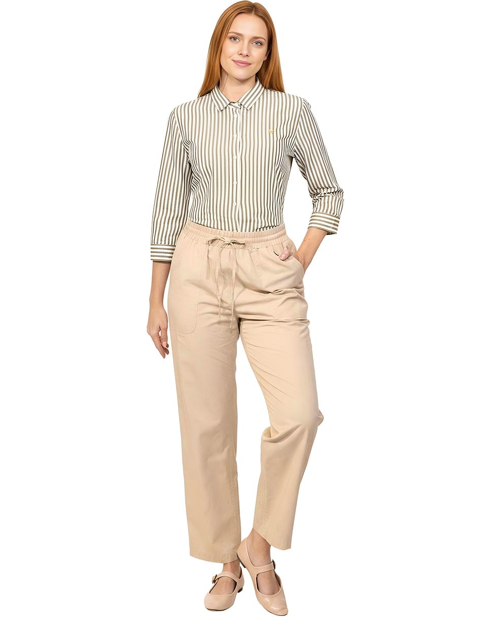 Pantalón regular regular para mujer 3