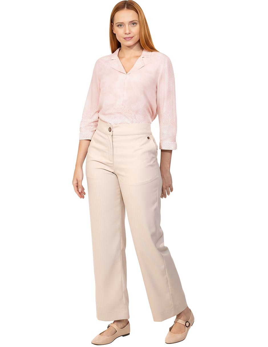Pantalón regular regular para mujer 2