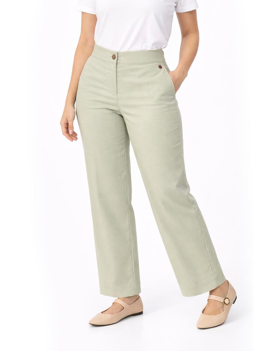 Pantalón regular regular para mujer Pantalón regular regular para mujer