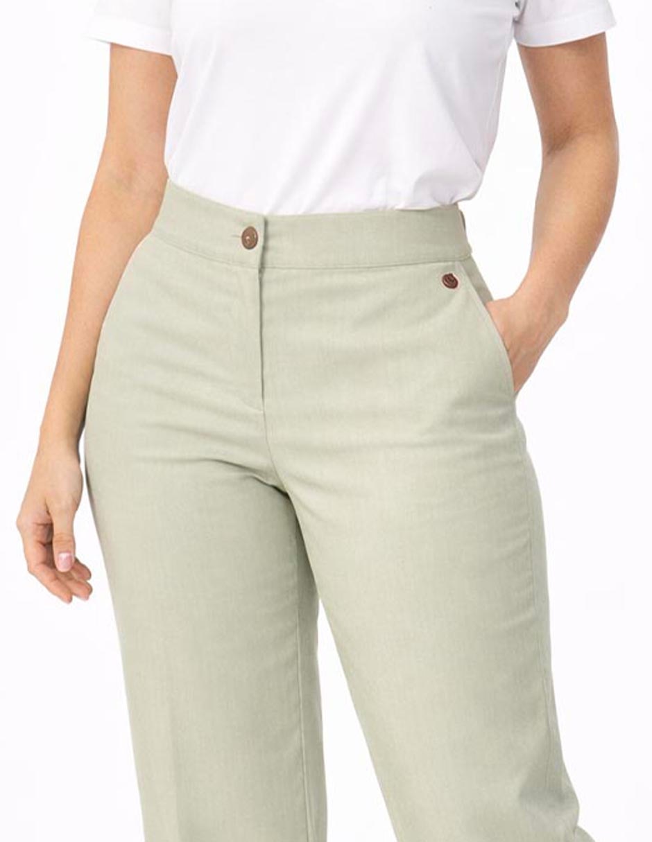 Pantalón regular regular para mujer 4