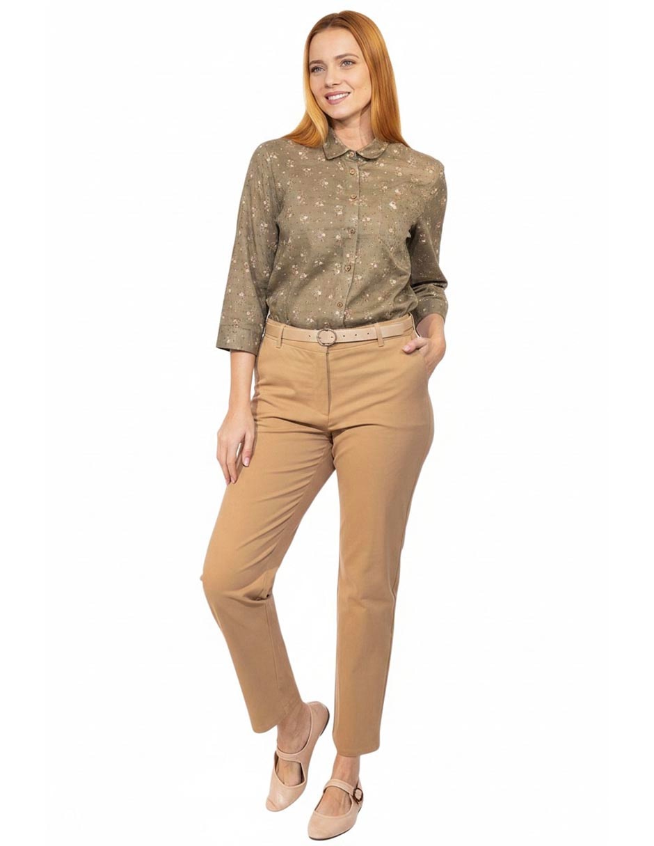 Pantalón regular regular para mujer 3