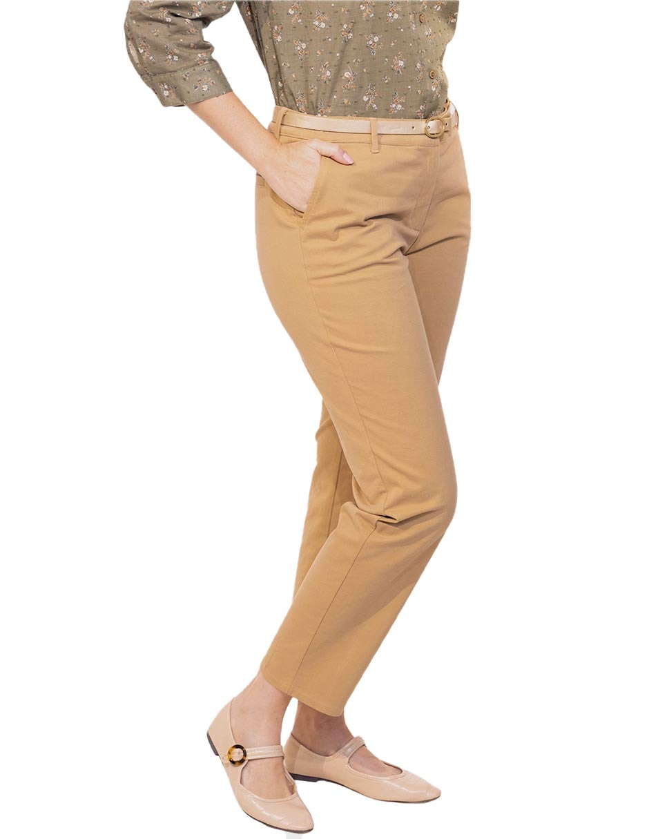 Pantalón regular regular para mujer 4