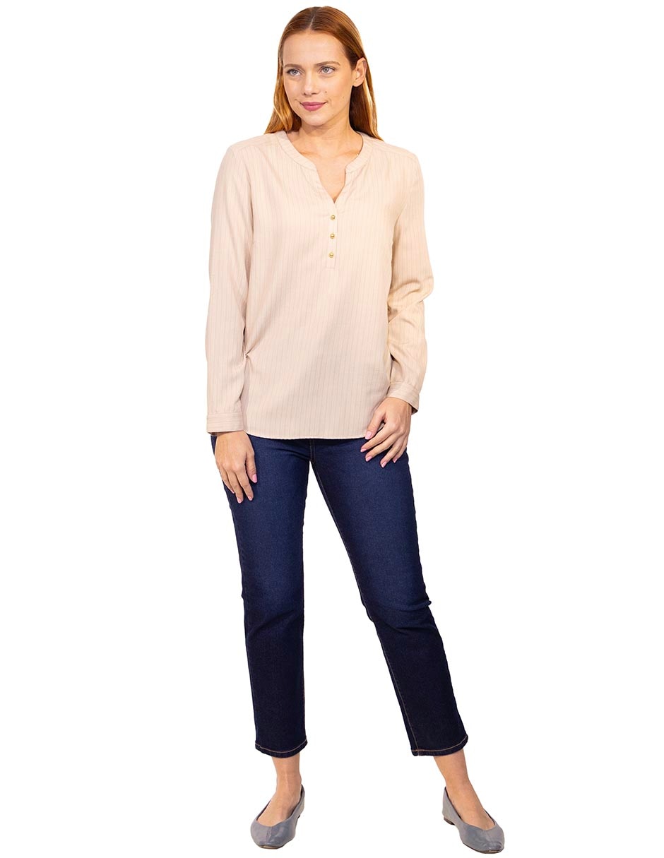 Blusa fegline manga larga para mujer 3