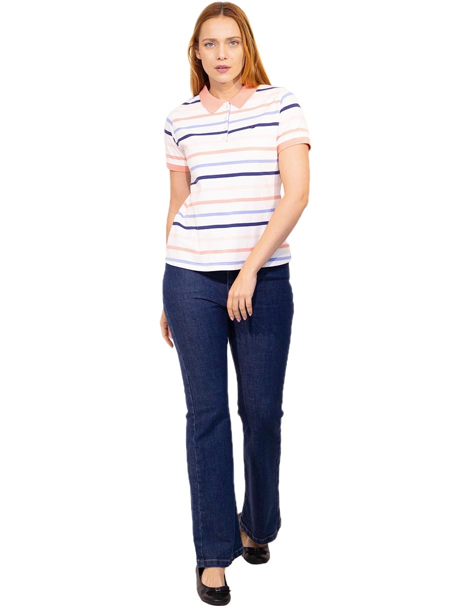 Playera tipo polo ferrioni para mujer