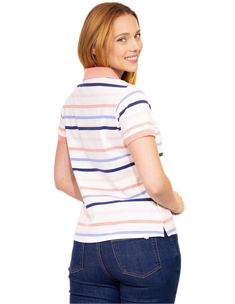 Playera tipo polo ferrioni para mujer