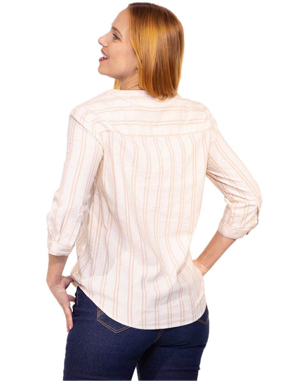 Blusa izamar manga 3/4 para mujer 4