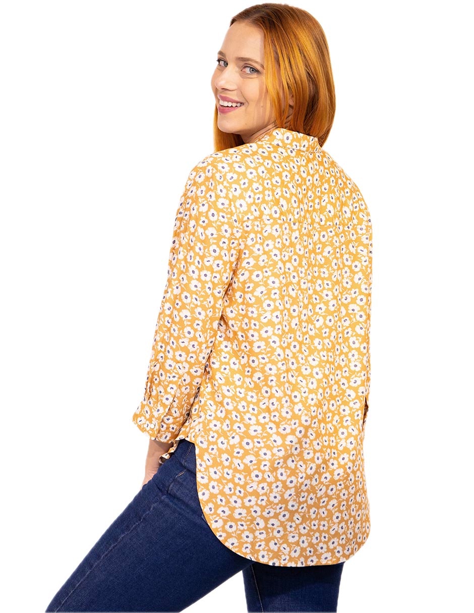 Blusa alzata manga 3/4 para mujer 4