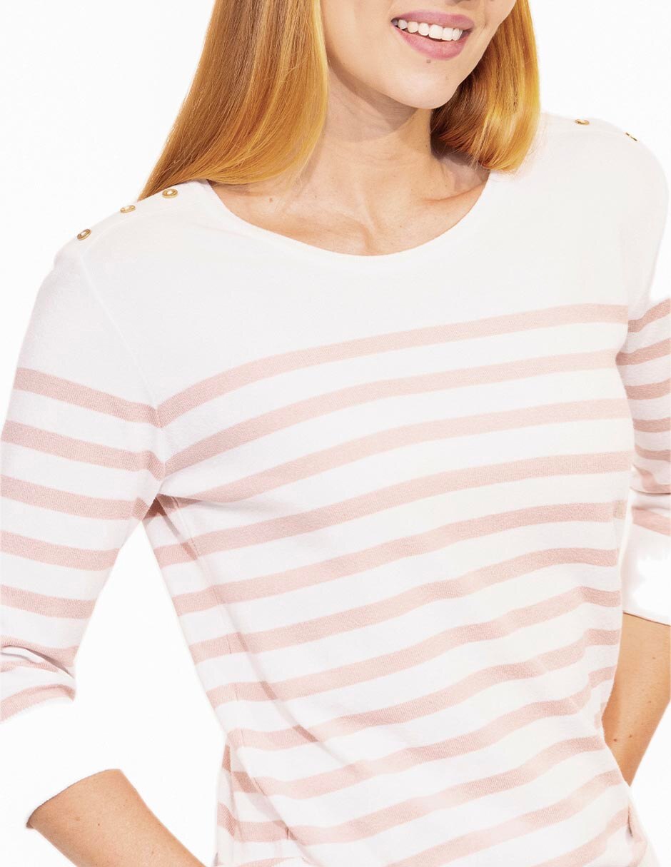 Suéter cuello redondo para mujer 2