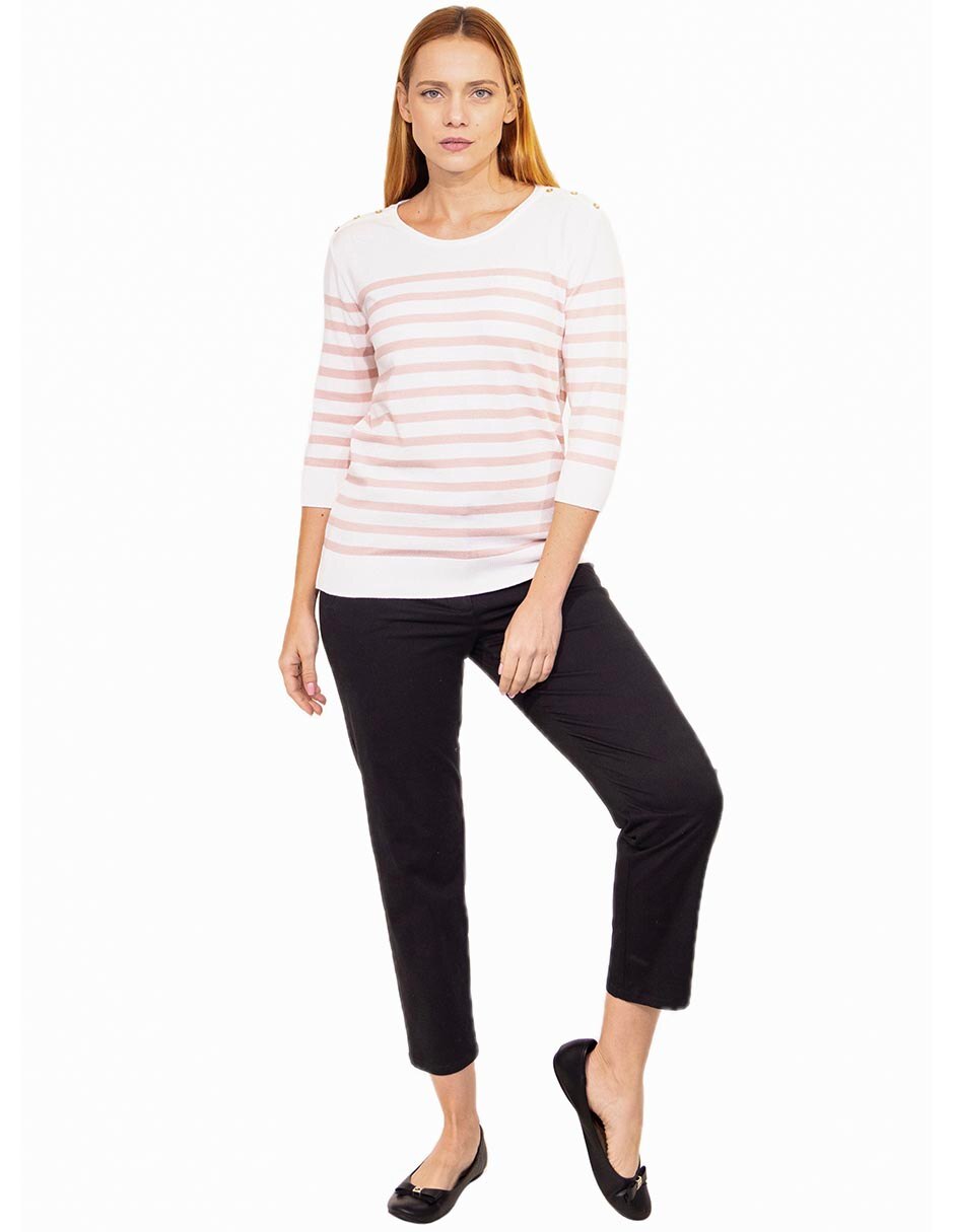Suéter cuello redondo para mujer 3